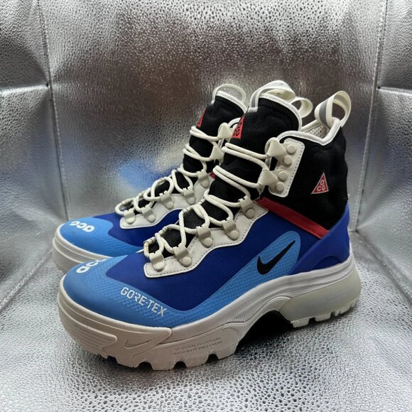 Size 6 Nike ACG Zoom Gaiadome GORE-TEX Mens Hyper Royal Black Sneaker DD2858-400 - Picture 7 of 12